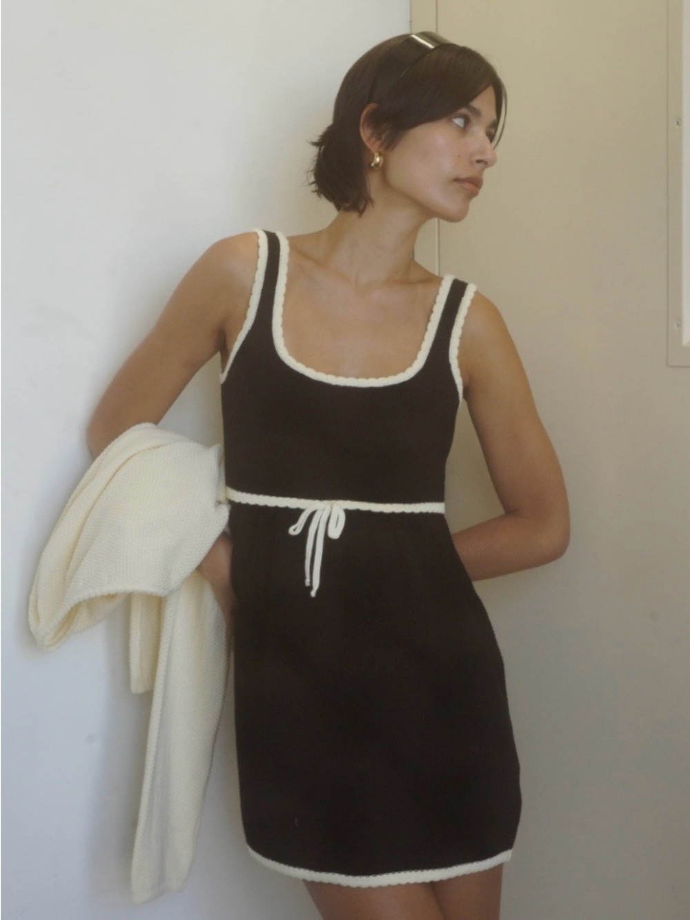 DJERF Avenue Amorini Dress Black